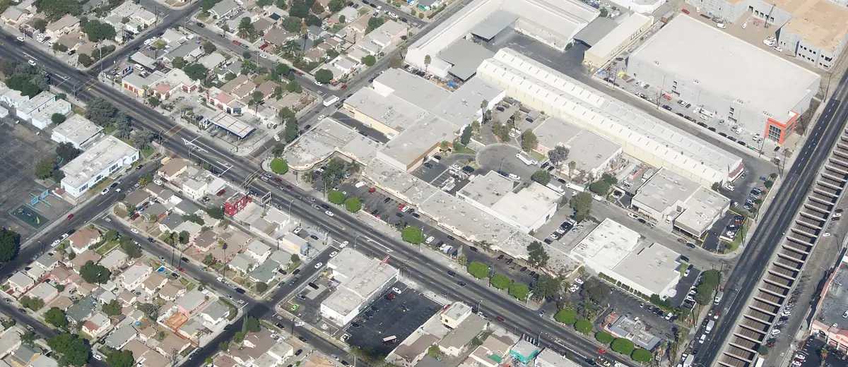 Aerial view of Huntington Park